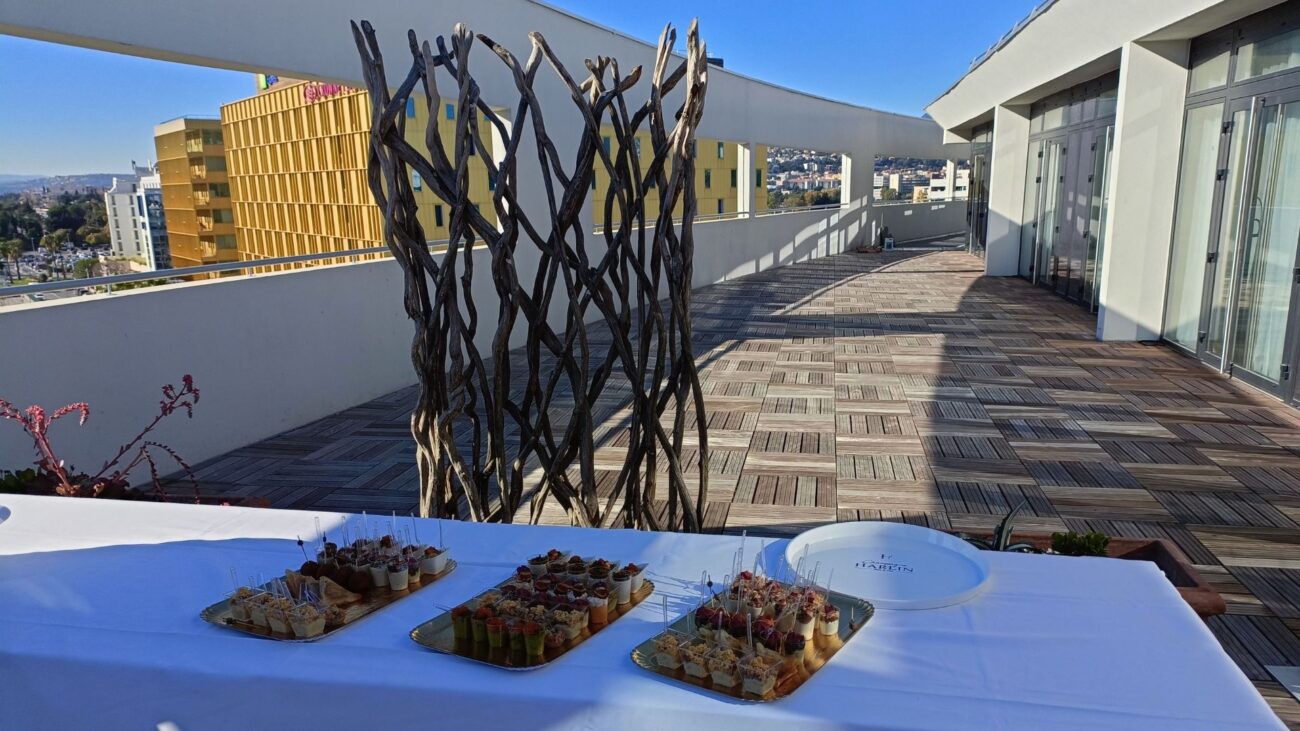 buffet sur la terrasse