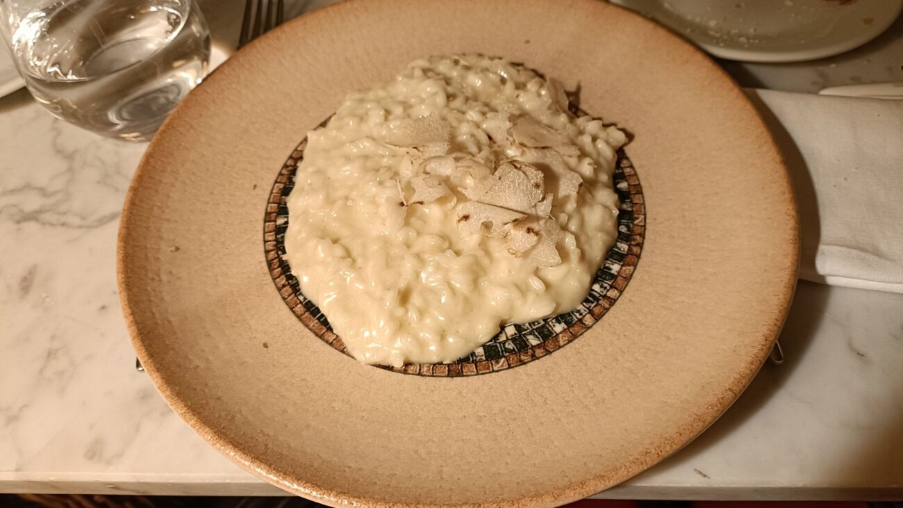 La truffe blanche italienne risotto et truffe