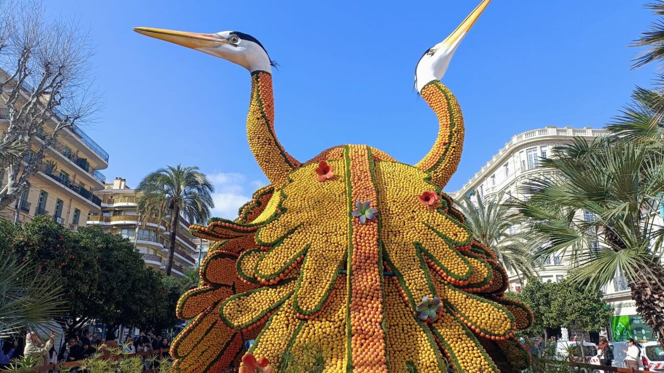 la fête du citron à Menton les hérons